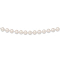 14k 8-9mm White Round Akoya Saltwater Cultured Pearl 18 inch Necklace