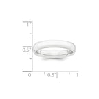 Platinum 4mm Lightweight Comfort-Fit Wedding Band