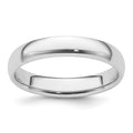 Platinum 4mm Lightweight Comfort-Fit Wedding Band