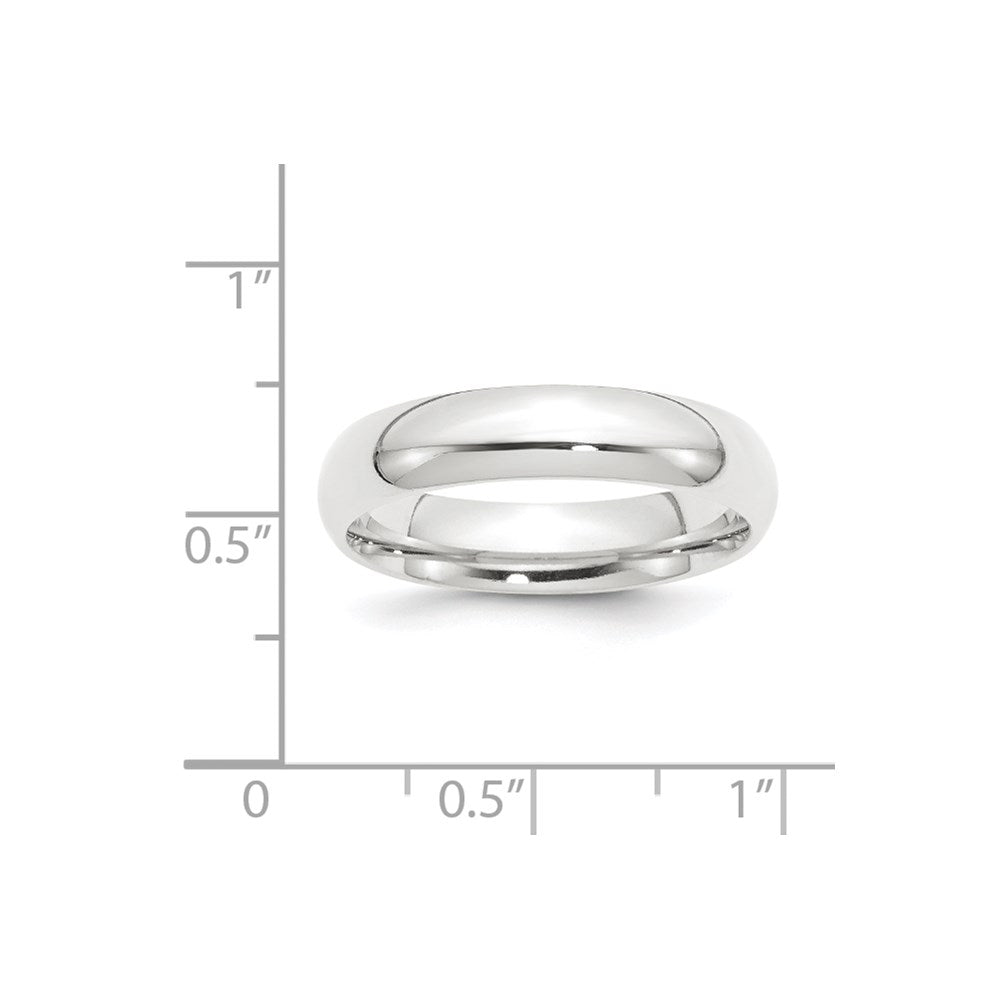 Platinum 5mm Lightweight Comfort-Fit Wedding Band