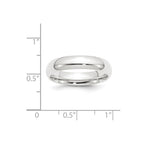 Platinum 5mm Lightweight Comfort-Fit Wedding Band