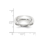 Platinum 8mm Lightweight Comfort-Fit Wedding Band