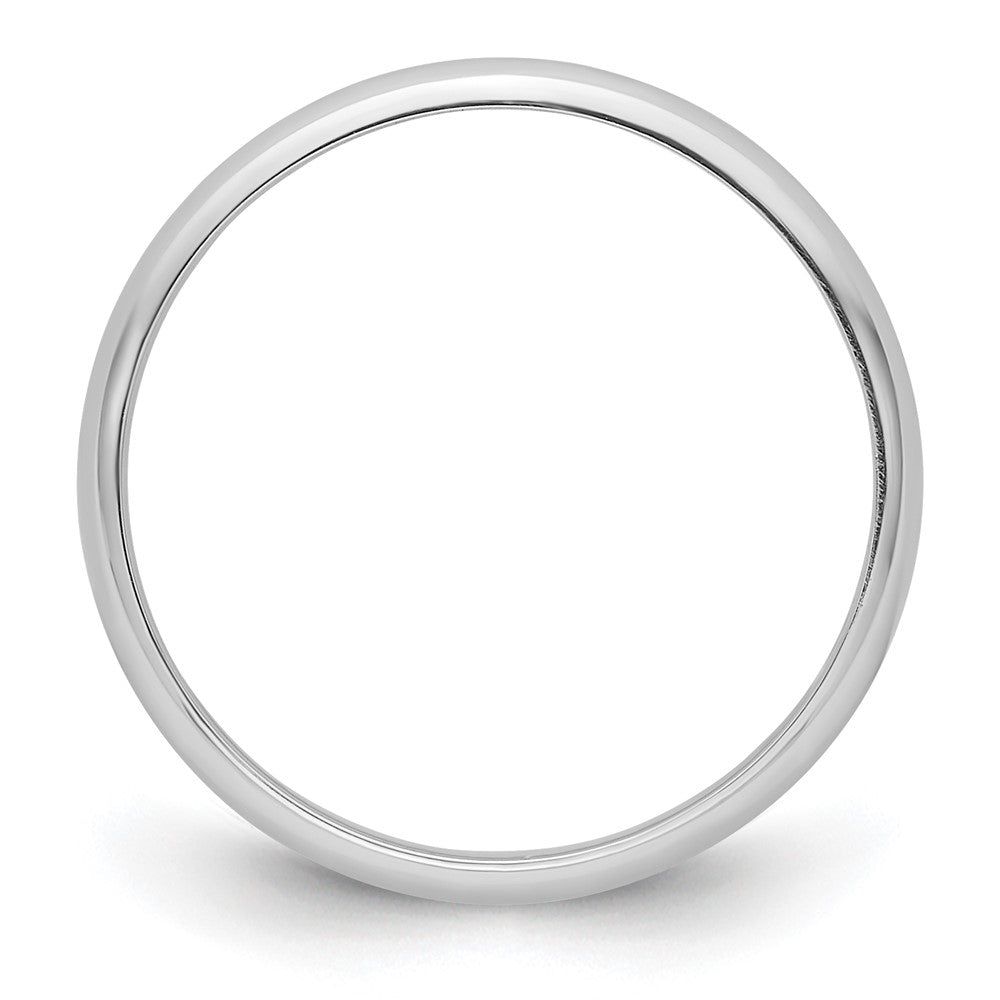 Platinum 3mm Half Round Featherweight Wedding Band