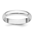 Platinum 4mm Half Round Featherweight Wedding Band
