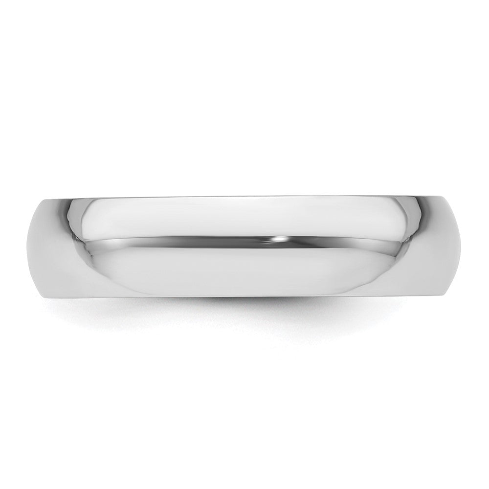 Platinum 5mm Half Round Featherweight Wedding Band