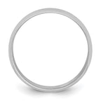 Platinum 8mm Half Round Featherweight Wedding Band