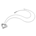 True Origin 14K Rose Gold 1 carat Lab Grown Diamond VS+ F+ Complete 18 in Hearts Pendant Necklace
