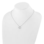 True Origin 14K White Gold 1/4 carat Lab Grown Diamond VS+ F+ Complete 18 in Eternity Pendant Necklace