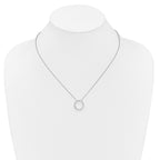 True Origin 14K White Gold 1/2 carat Lab Grown Diamond VS+ F+ Complete 18 in Eternity Pendant Necklace
