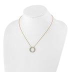 True Origin 14K Yellow Gold 1 carat Lab Grown Diamond VS+ F+ Complete 18 in Eternity Pendant Necklace