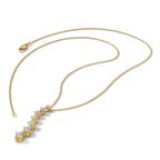 True Origin 14K Yellow Gold 1 carat Lab Grown Diamond VS+ F+ Complete 18 in Eternity Pendant Necklace