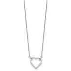 True Origin 14K White Gold 1/5 carat Lab Grown Diamond VS+ F+ Complete 18 in Hearts Necklace