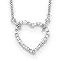 True Origin 14K White Gold 1/5 carat Lab Grown Diamond VS+ F+ Complete 18 in Hearts Necklace