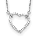True Origin 14K White Gold 1/5 carat Lab Grown Diamond VS+ F+ Complete 18 in Hearts Necklace