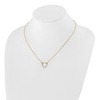 True Origin 14K Yellow Gold 1/5 carat Lab Grown Diamond VS+ F+ Complete 18 in Hearts Necklace