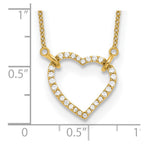True Origin 14K Yellow Gold 1/5 carat Lab Grown Diamond VS+ F+ Complete 18 in Hearts Necklace