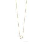 True Origin 14K Yellow Gold 1/5 carat Lab Grown Diamond VS+ F+ Complete 18 in Hearts Necklace