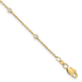 True Origin 14K Yellow Gold 1/6 carat Lab Grown Diamond VS+ F+ Complete 7 Station 7 in Bracelet