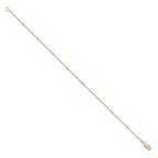 True Origin 14K Rose Gold 1/6 carat Lab Grown Diamond VS+ F+ Complete 8 Station 8 in Bracelet