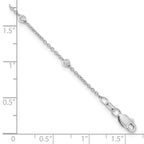 True Origin 14K White Gold 1/6 carat Lab Grown Diamond VS+ F+ Complete 8 Station 8 in Bracelet