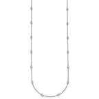 True Origin 14K White Gold 3/8 carat Lab Grown Diamond VS+ F+ Complete 16 Station 16 in Necklace