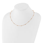 True Origin 14K Rose Gold 1/2 carat Lab Grown Diamond VS+ F+ Complete 18 Station 18 in Necklace