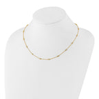 True Origin 14K Yellow Gold 1/2 carat Lab Grown Diamond VS+ F+ Complete 18 Station 18 in Necklace