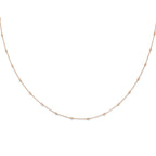 True Origin 14K Rose Gold 1/2 carat Lab Grown Diamond VS+ F+ Complete 20 Station 20 in Necklace