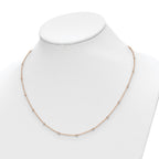 True Origin 14K Rose Gold 1/2 carat Lab Grown Diamond VS+ F+ Complete 20 Station 20 in Necklace