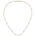 True Origin 14K Rose Gold 1/2 carat Lab Grown Diamond VS+ F+ Complete 20 Station 20 in Necklace