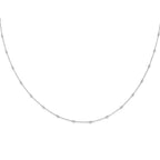 True Origin 14K White Gold 1/2 carat Lab Grown Diamond VS+ F+ Complete 20 Station 20 in Necklace