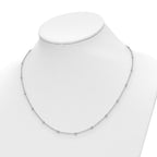 True Origin 14K White Gold 1/2 carat Lab Grown Diamond VS+ F+ Complete 20 Station 20 in Necklace