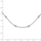 True Origin 14K White Gold 1/2 carat Lab Grown Diamond VS+ F+ Complete 20 Station 20 in Necklace