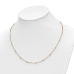 True Origin 14K Yellow Gold 1/2 carat Lab Grown Diamond VS+ F+ Complete 20 Station 20 in Necklace
