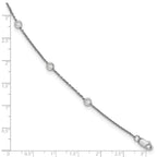 True Origin 14K White Gold 3/8 carat Lab Grown Diamond VS+ F+ Complete 7 Station 7 in Bracelet