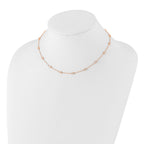 True Origin 14K Rose Gold 1 carat Lab Grown Diamond VS+ F+ Complete 16 Station 16 in Necklace