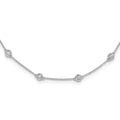 True Origin 14K White Gold 1 carat Lab Grown Diamond VS+ F+ Complete 16 Station 16 in Necklace