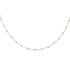 True Origin 14K Rose Gold 1 1/6 carat Lab Grown Diamond VS+ F+ Complete 18 Station 18 in Necklace