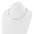 True Origin 14K Rose Gold 1 1/6 carat Lab Grown Diamond VS+ F+ Complete 18 Station 18 in Necklace