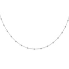 True Origin 14K White Gold 1 1/6 carat Lab Grown Diamond VS+ F+ Complete 18 Station 18 in Necklace