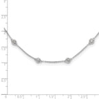 True Origin 14K White Gold 1 1/6 carat Lab Grown Diamond VS+ F+ Complete 18 Station 18 in Necklace