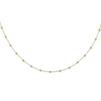 True Origin 14K Yellow Gold 1 1/6 carat Lab Grown Diamond VS+ F+ Complete 18 Station 18 in Necklace