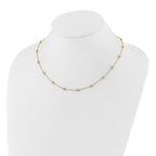 True Origin 14K Yellow Gold 1 1/6 carat Lab Grown Diamond VS+ F+ Complete 18 Station 18 in Necklace