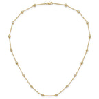 True Origin 14K Yellow Gold 1 1/6 carat Lab Grown Diamond VS+ F+ Complete 18 Station 18 in Necklace