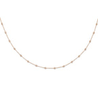 True Origin 14K Rose Gold 1 1/3 carat Lab Grown Diamond VS+ F+ Complete 20 Station 20 in Necklace