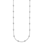 True Origin 14K White Gold 1 1/3 carat Lab Grown Diamond VS+ F+ Complete 20 Station 20 in Necklace