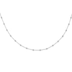 True Origin 14K White Gold 1 1/3 carat Lab Grown Diamond VS+ F+ Complete 20 Station 20 in Necklace