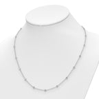 True Origin 14K White Gold 1 1/3 carat Lab Grown Diamond VS+ F+ Complete 20 Station 20 in Necklace