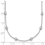 True Origin 14K White Gold 1 1/3 carat Lab Grown Diamond VS+ F+ Complete 20 Station 20 in Necklace