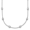 True Origin 14K White Gold 1 1/3 carat Lab Grown Diamond VS+ F+ Complete 20 Station 20 in Necklace